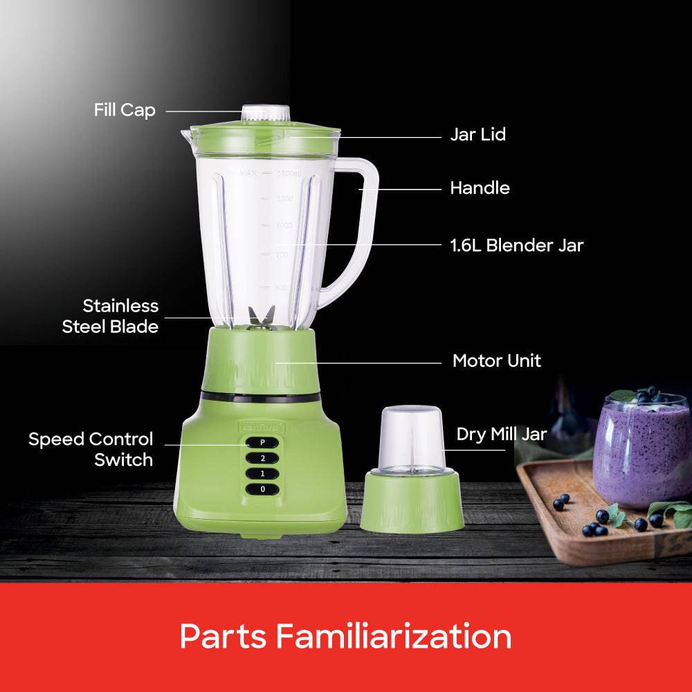 Sanford 2-in-1 Multifunctional Blender and Mill |SF6806BR - SANFORD MIDDLE EAST DWC L.L.C