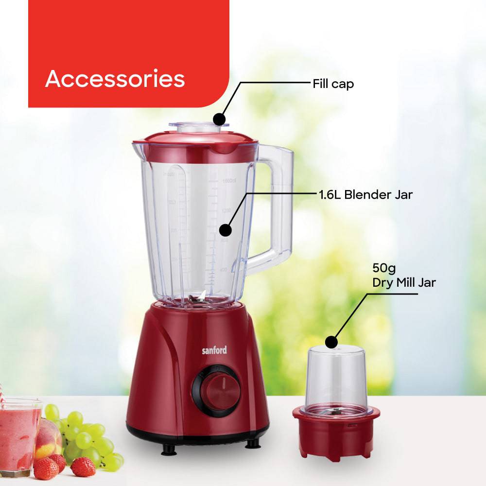 Sanford 2-in-1 Multifunctional Blender and Mill |SF6817BR - SANFORD MIDDLE EAST DWC L.L.C