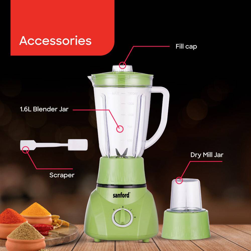 Sanford 2-in-1 Multifunctional Blender and Mill |SF6818BR - SANFORD MIDDLE EAST DWC L.L.C