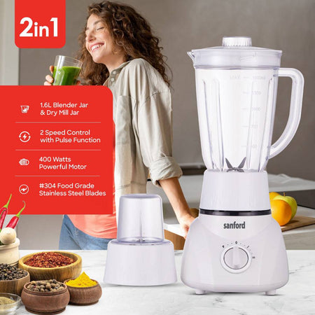 Sanford 2-in-1 Multifunctional Blender and Mill |SF6818BR - SANFORD MIDDLE EAST DWC L.L.C