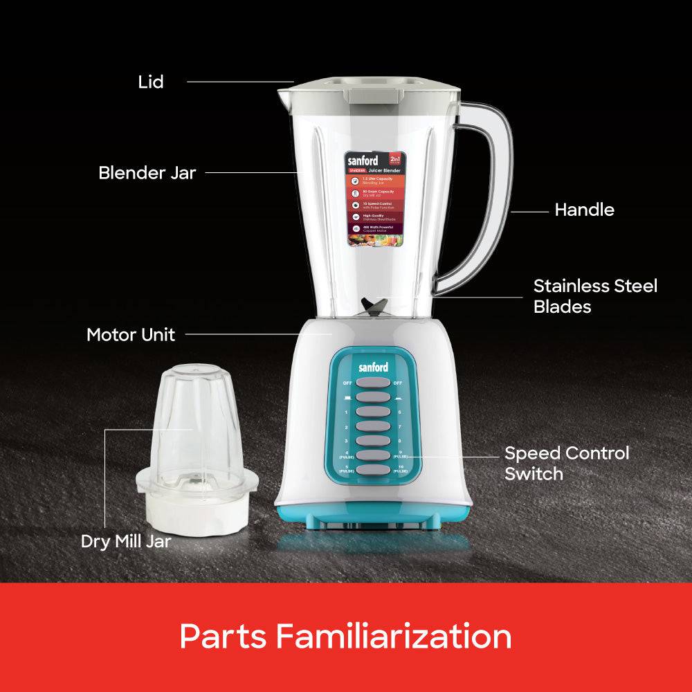 Sanford 2-in-1 Multifunctional Blender and Mill |SF6820BR - SANFORD MIDDLE EAST DWC L.L.C