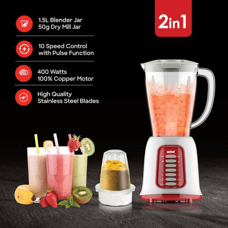 Sanford 2-in-1 Multifunctional Blender and Mill |SF6820BR - SANFORD MIDDLE EAST DWC L.L.C