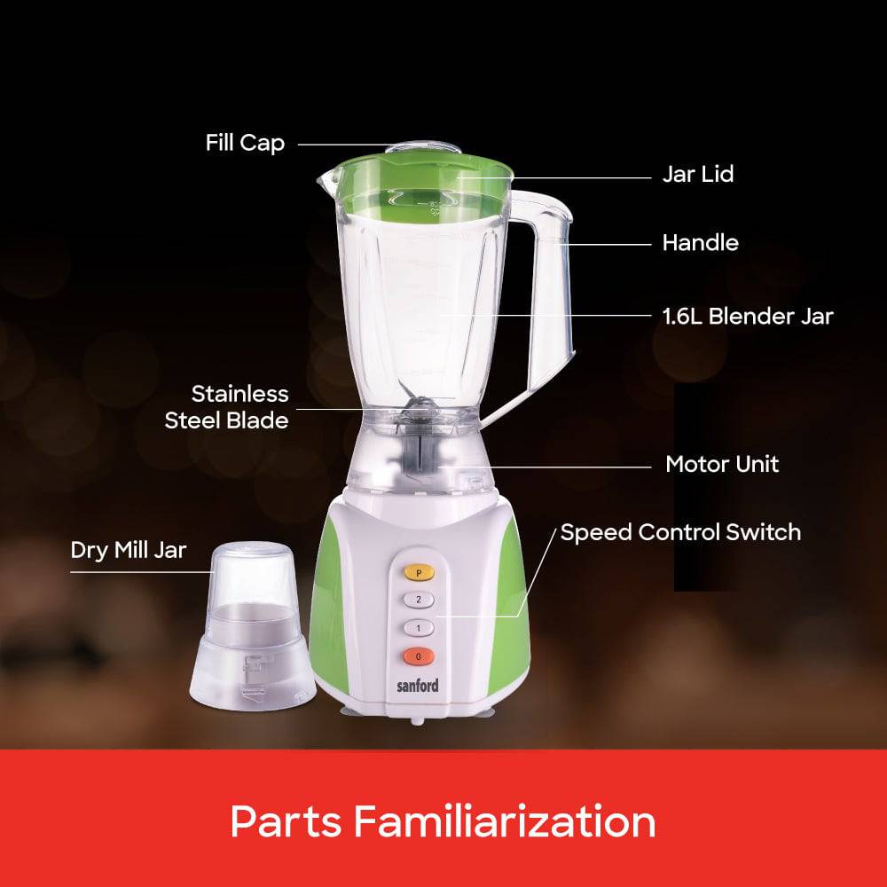 Sanford 2-in-1 Multifunctional Blender and Mill |SF6842BR - SANFORD MIDDLE EAST DWC L.L.C