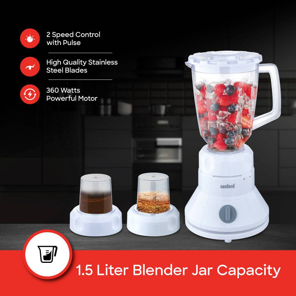 Sanford 3-in-1 Multifunctional Blender, Mincer and Mill |SF5515BR - SANFORD MIDDLE EAST DWC L.L.C