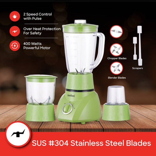 Sanford 3-in-1 Multifunctional Blender, Mincer and Mill |SF5525BR - SANFORD MIDDLE EAST DWC L.L.C