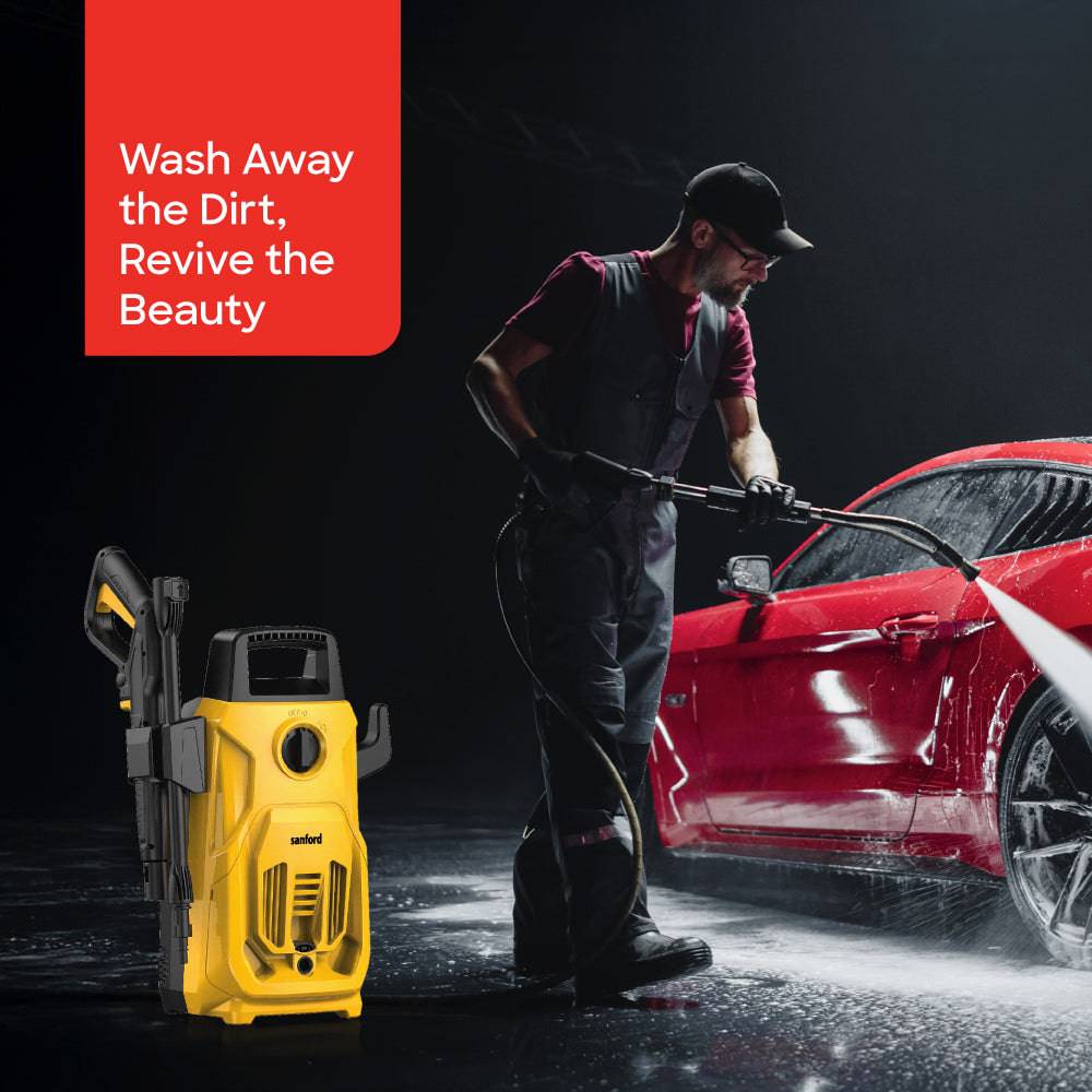 Sanford 1200 Watts 90 Bar Pressure Car Washer With PX5 Waterproof Grade | SF8503HPW - SANFORD MIDDLE EAST DWC L.L.C