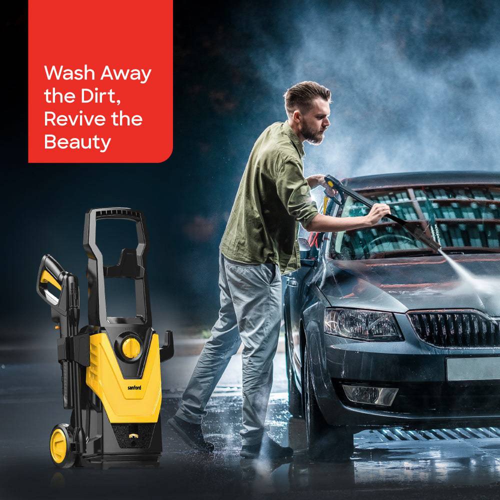 Sanford 1800 Watts 135 Bar Pressure Car Washer With PX5 Waterproof Grade | SF8502HPW - SANFORD MIDDLE EAST DWC L.L.C