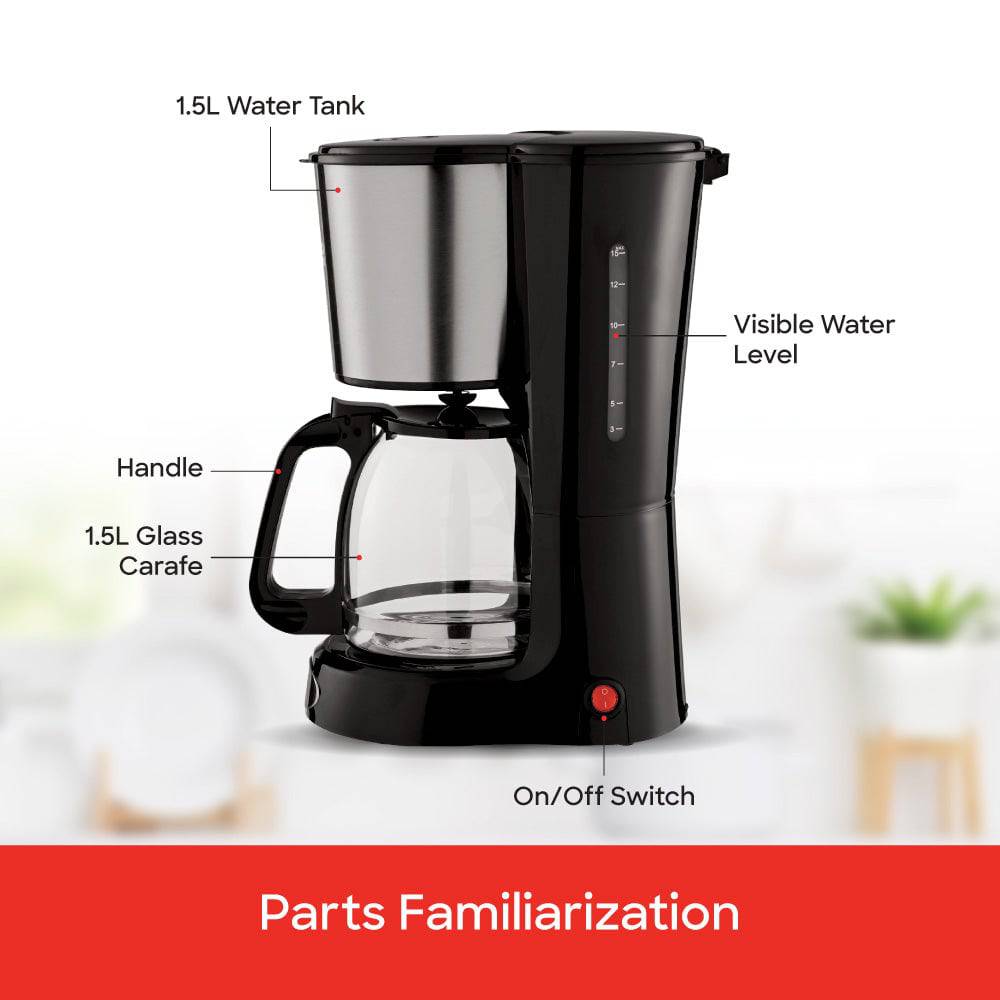 Sanford 12-Cup Coffee Maker |SF1394CM - SANFORD MIDDLE EAST DWC L.L.C