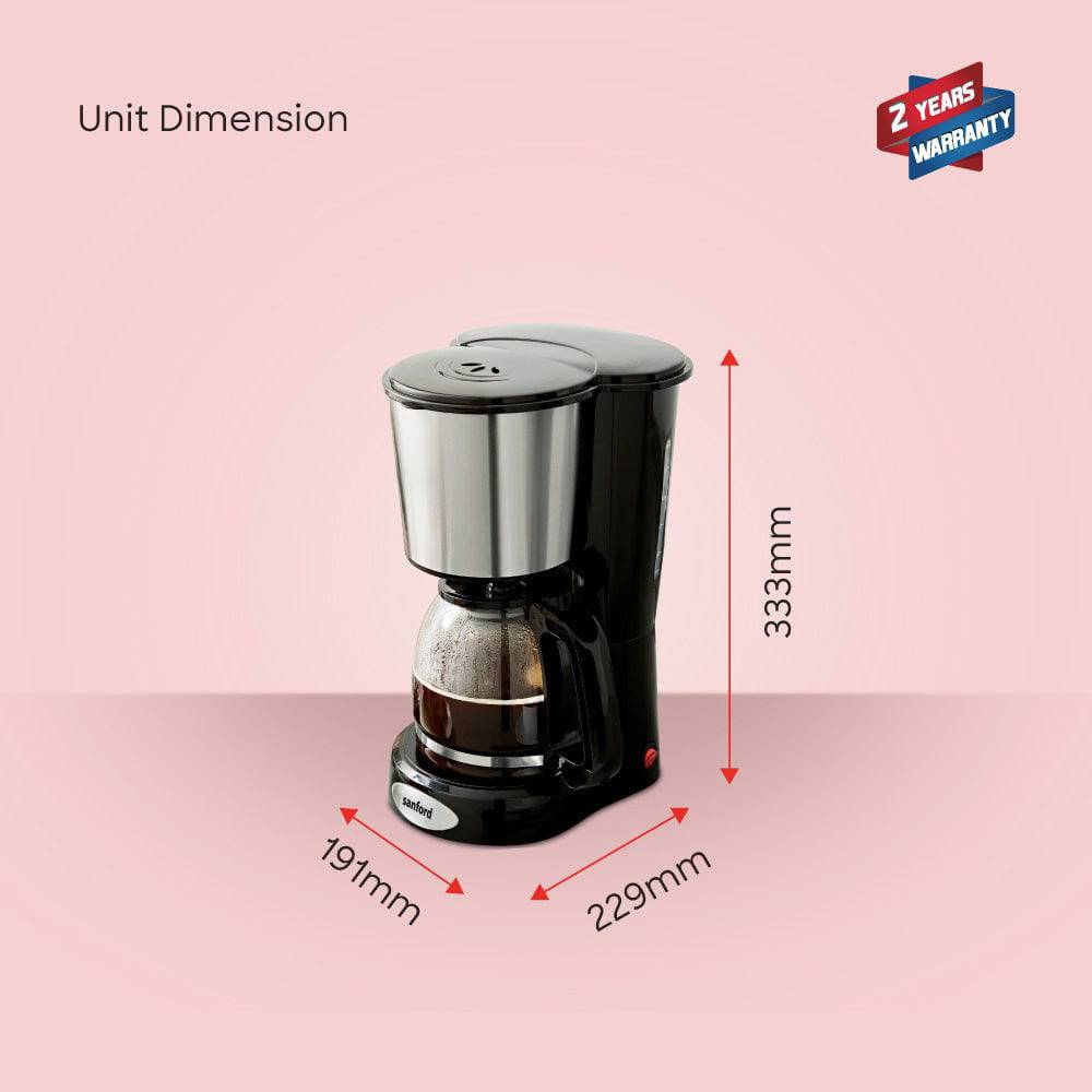 Sanford 12-Cup Coffee Maker |SF1394CM - SANFORD MIDDLE EAST DWC L.L.C