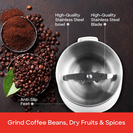 Sanford spice grinder grinding whole spices and coffee beans