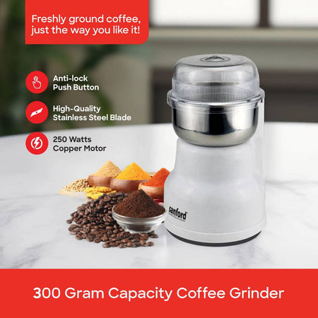 Sanford spice grinder stainless steel blades for consistent results