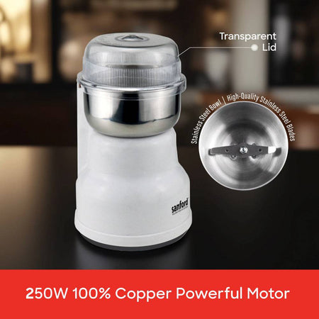 Sanford coffee grinder removable parts for easy cleaning