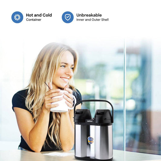 Sanford 3.8-Liter Stainless Steel Airpot  Beverage Flask | SF1642AVF - SANFORD MIDDLE EAST DWC L.L.C