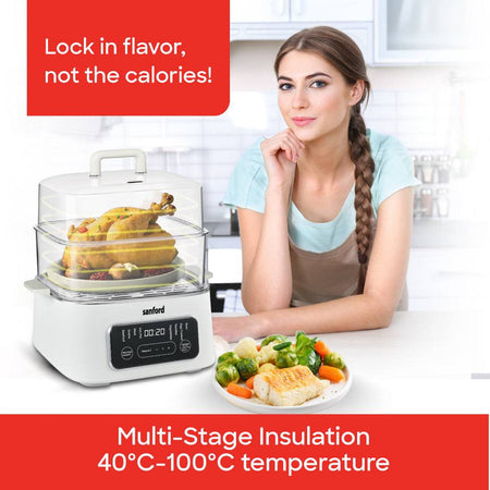 Sanford 9L Large-Capacity Multi-Function Food Steamer & Hot Pot | SF5754FS - SANFORD MIDDLE EAST DWC L.L.C