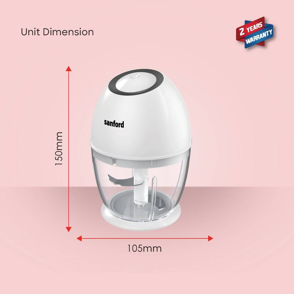 Sanford  Multi-Functional Rechargeable Food Chopper 450 ml | SF6814FP - SANFORD MIDDLE EAST DWC L.L.C