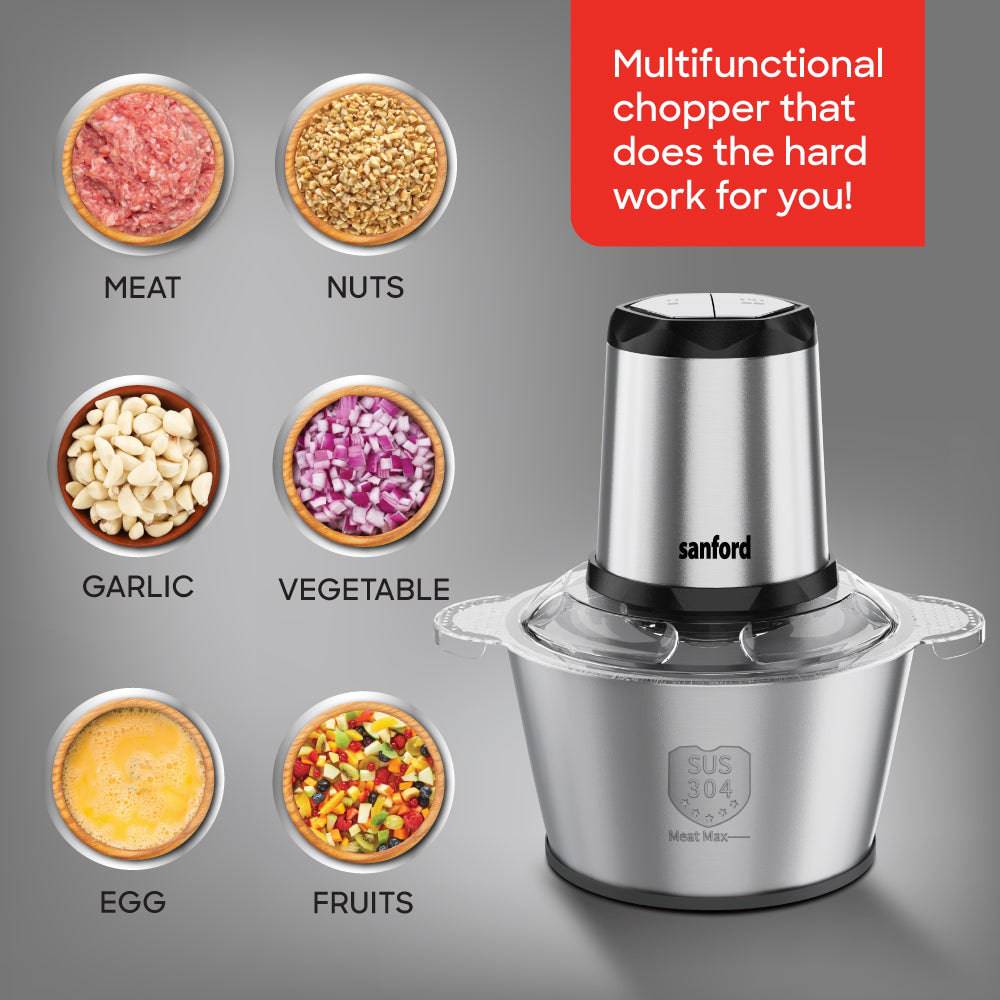 Sanford Multifunctional Electrical Food Chopper 2.0L | SF5583FC - SANFORD MIDDLE EAST DWC L.L.C