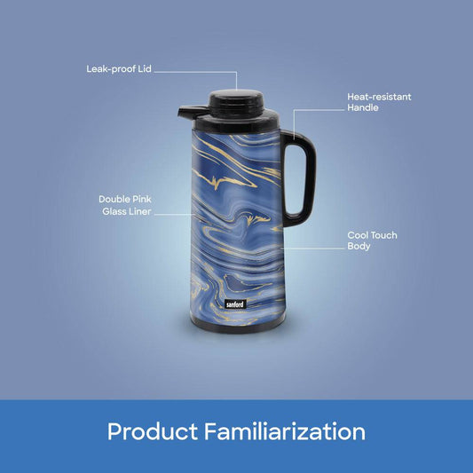 Sanford 1.0L Double Glass Liner Vacuum Flask | SF10503VF - SANFORD MIDDLE EAST DWC L.L.C