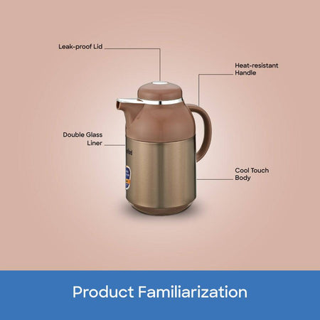 Sanford 1.3L Double Glass Liner Vacuum Flask |SF10516VF - SANFORD MIDDLE EAST DWC L.L.C