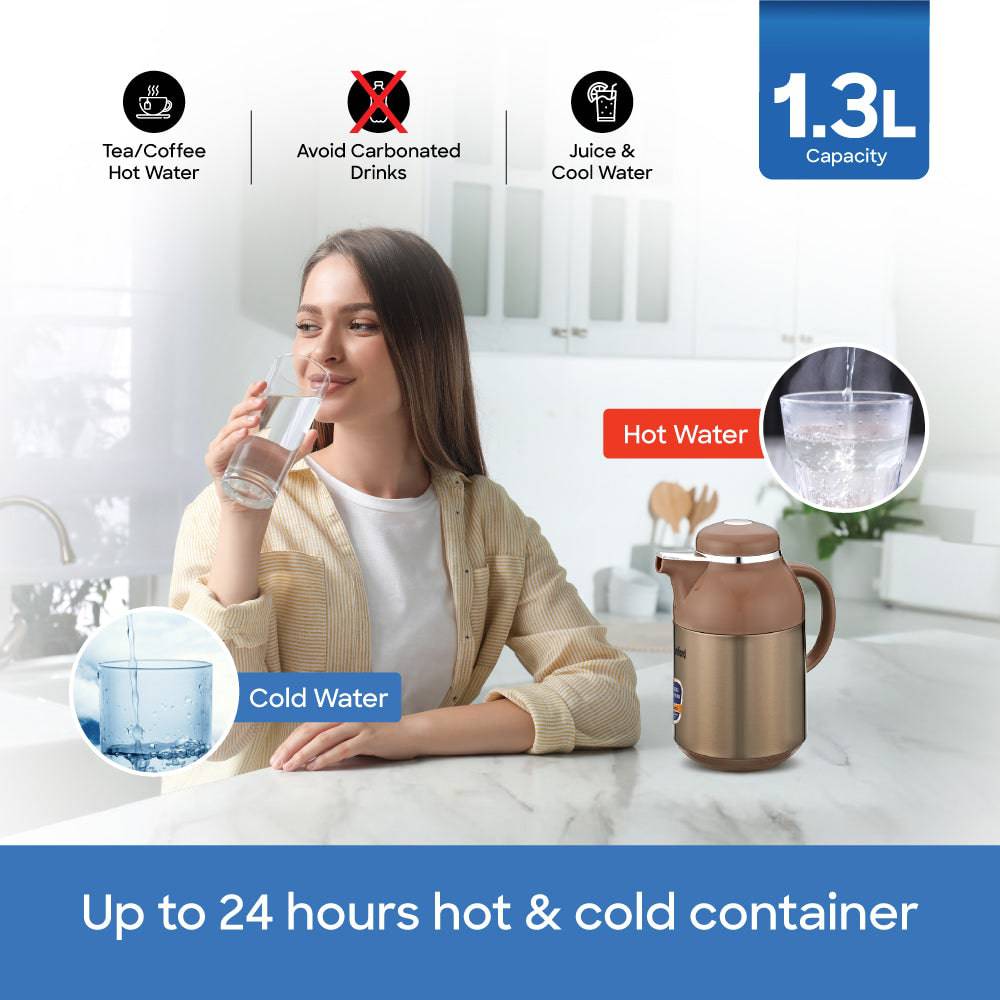 Sanford 1.3L Double Glass Liner Vacuum Flask |SF10516VF - SANFORD MIDDLE EAST DWC L.L.C