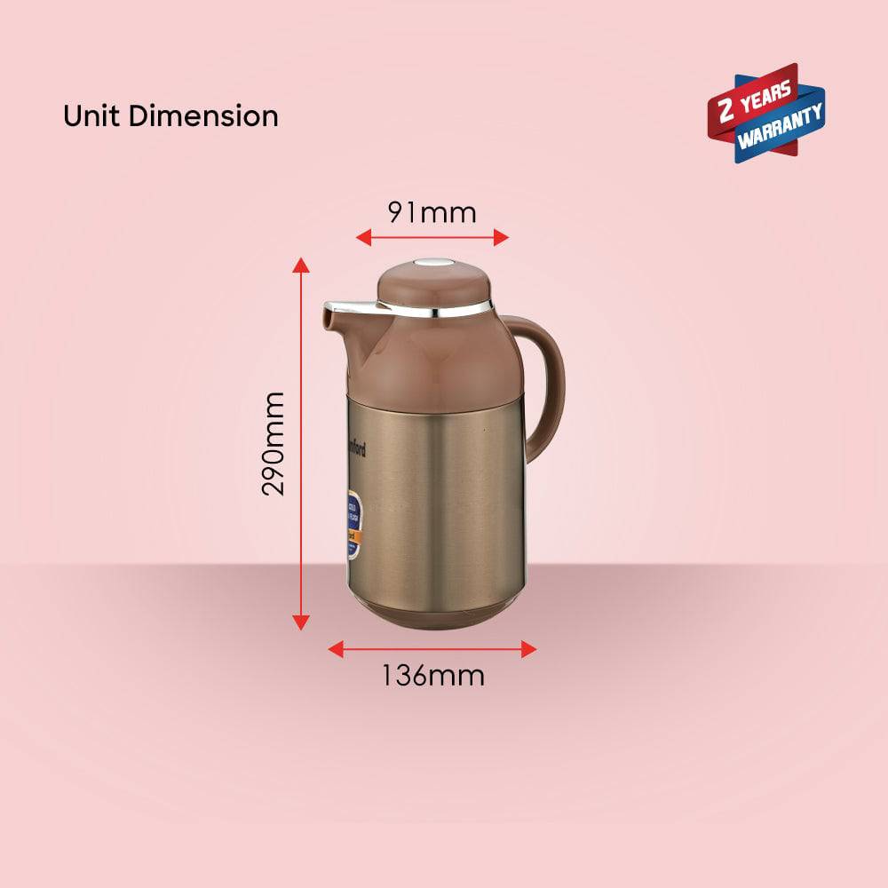 Sanford 1.6L Double Glass Liner Vacuum Flask |  SF10517VF - SANFORD MIDDLE EAST DWC L.L.C