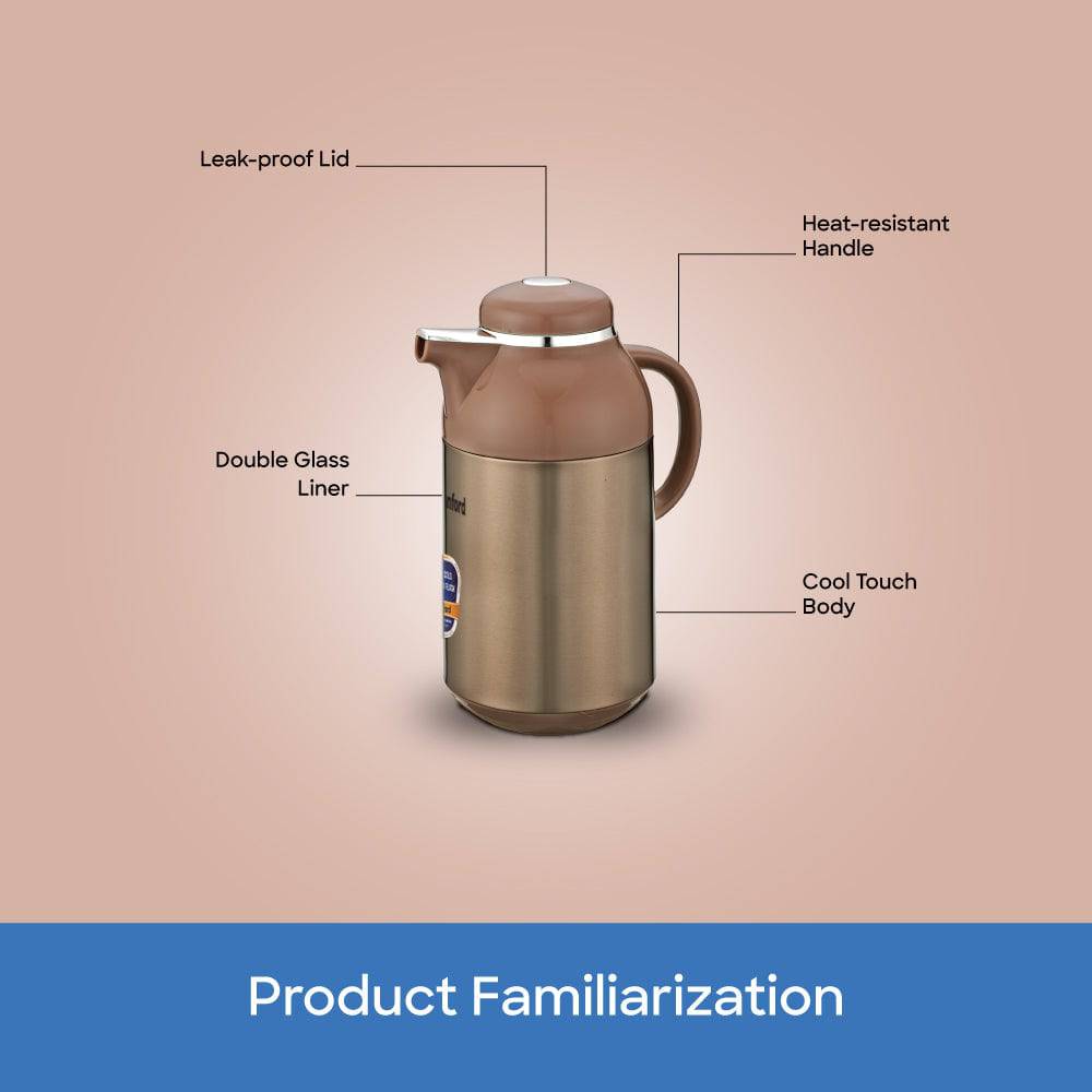 Sanford 1.9L Double Glass Liner Vacuum Flask | SF10518VF - SANFORD MIDDLE EAST DWC L.L.C