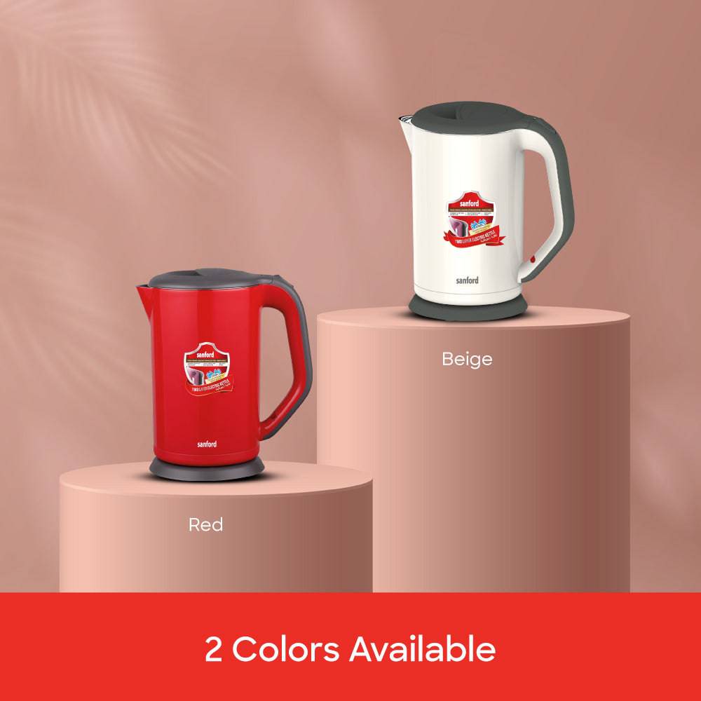 Sanford  1.7 L Double Layer Cordless Electric Kettle | SF3328EK - SANFORD MIDDLE EAST DWC L.L.C