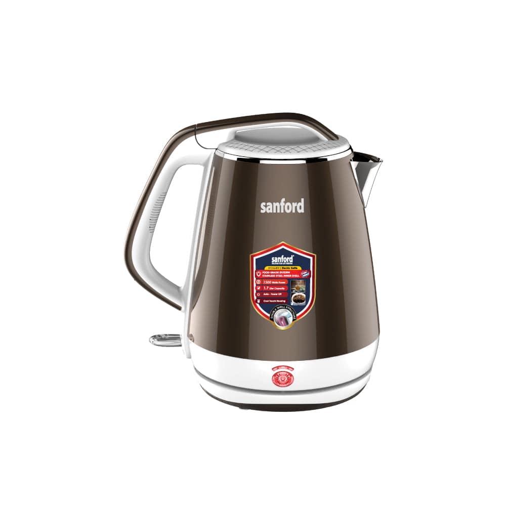 Sanford  1.7 L Double Layer Cordless Electric Kettle | SF3364EK - SANFORD MIDDLE EAST DWC L.L.C