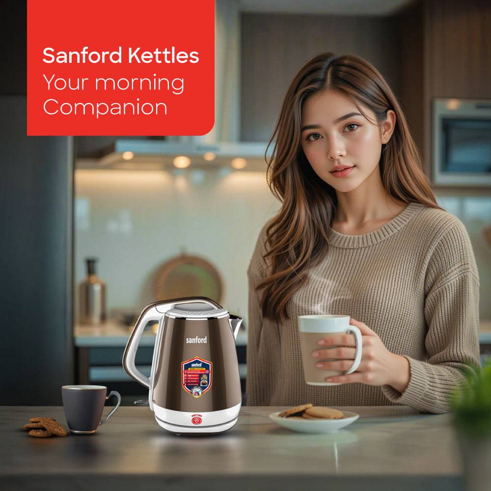 Sanford  1.7 L Double Layer Cordless Electric Kettle | SF3364EK - SANFORD MIDDLE EAST DWC L.L.C
