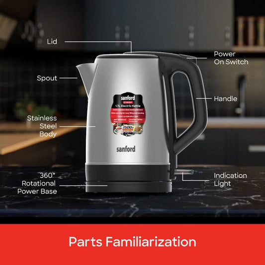 SF1851EK - 1.7L Electric kettle - SANFORD MIDDLE EAST DWC L.L.C