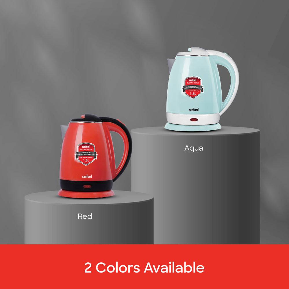 Sanford  1.8 L Double Layer Cordless Electric Kettle | SF3341EK - SANFORD MIDDLE EAST DWC L.L.C