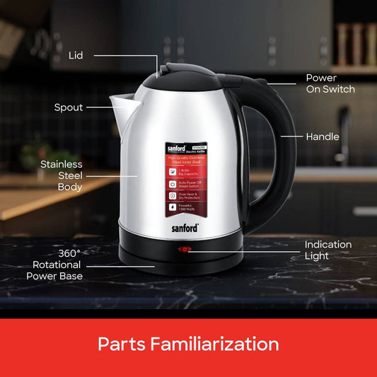 SF3342EK - 1.8L Electric Kettle - SANFORD MIDDLE EAST DWC L.L.C