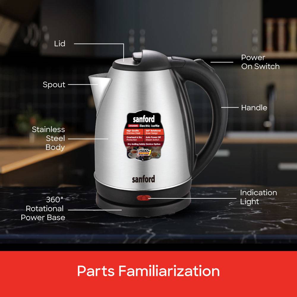 SF3343EK - 1.8L Electric Kettle - SANFORD MIDDLE EAST DWC L.L.C