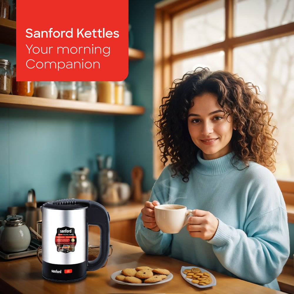 Sanford Travel Stainless Steel Electric Kettle 0.5L | SF861EK - SANFORD MIDDLE EAST DWC L.L.C