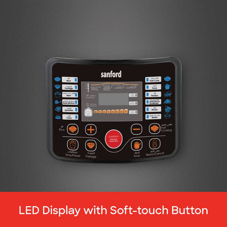 Sanford electric cooker safety lock and pressure control system