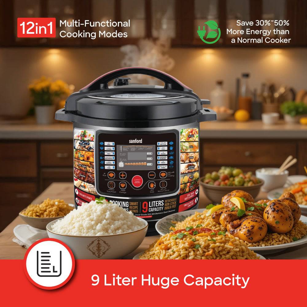 Sanford multi-function cooker multiple preset cooking modes