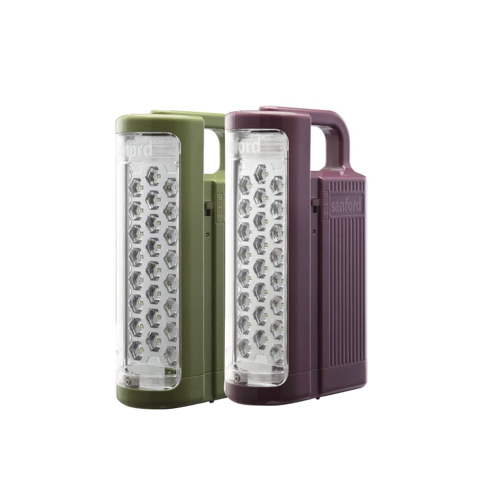 Sanford 2-piece rechargeable emergency LED lantern combo set for backup lighting