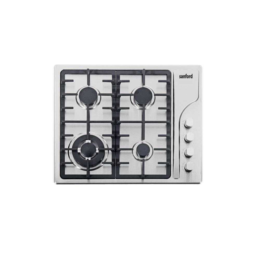 Sanford Stainless Steel 4-Burner Gas Hob | SF5455GH - SANFORD MIDDLE EAST DWC L.L.C