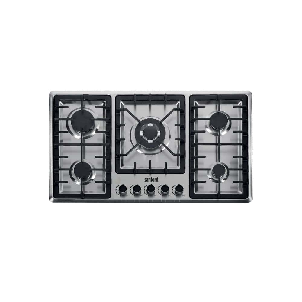 Sanford Stainless Steel 5-Burner Gas Hob | SF5465GH - SANFORD MIDDLE EAST DWC L.L.C
