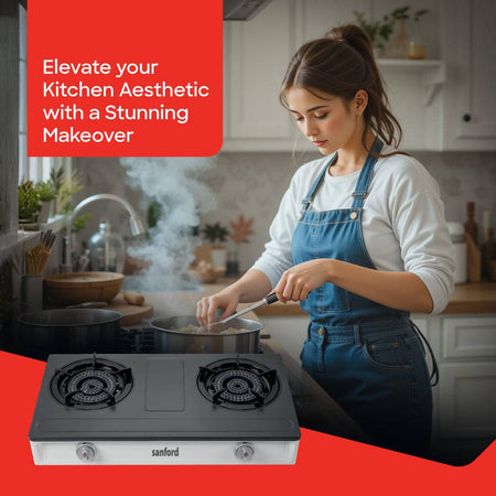 Sanford Double Burner Gas Stove | SF5231GC - SANFORD MIDDLE EAST DWC L.L.C