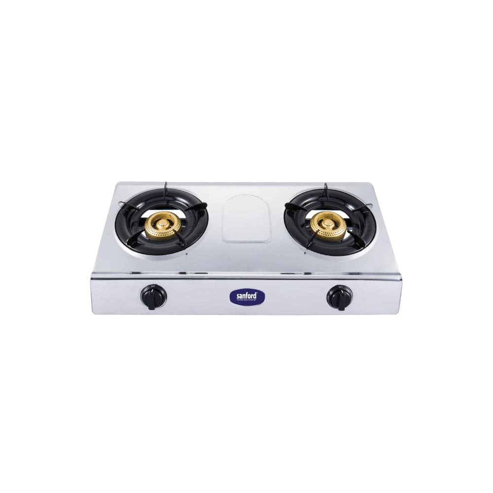 Sanford Double Burner Stainless Steel Gas Stove | SF5356GC - SANFORD MIDDLE EAST DWC L.L.C
