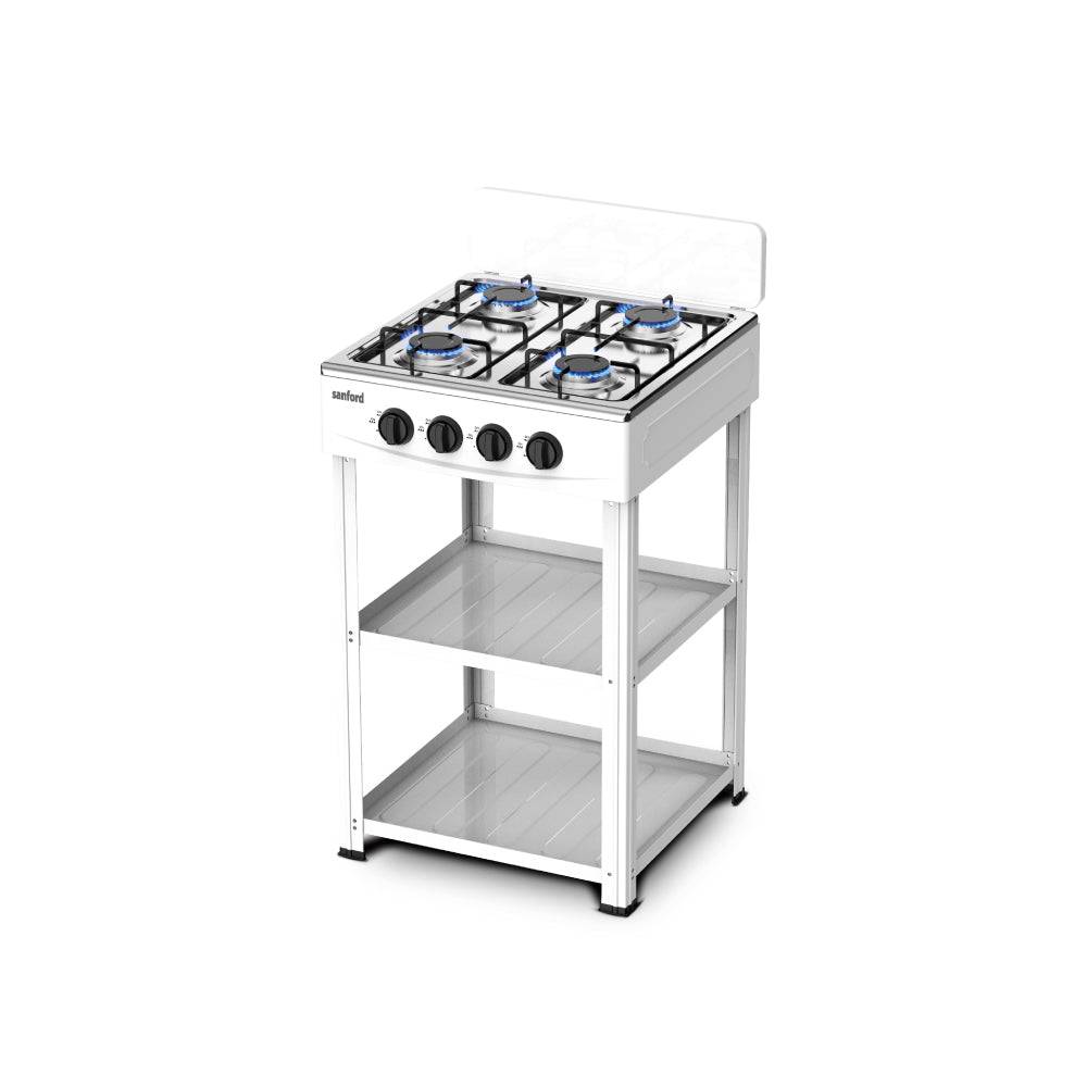 Sanford Four Burner Stainless Steel Gas Stove With Stand| SF5460GC - SANFORD MIDDLE EAST DWC L.L.C