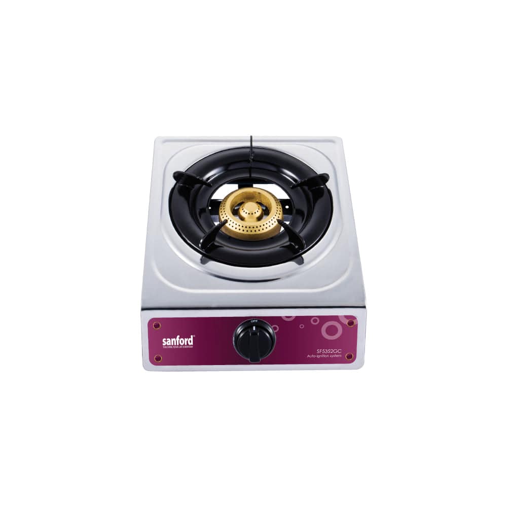 Sanford Single Burner Stainless Steel Gas Stove | SF5352GC - SANFORD MIDDLE EAST DWC L.L.C