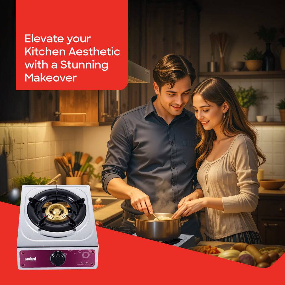 Sanford Single Burner Stainless Steel Gas Stove | SF5352GC - SANFORD MIDDLE EAST DWC L.L.C