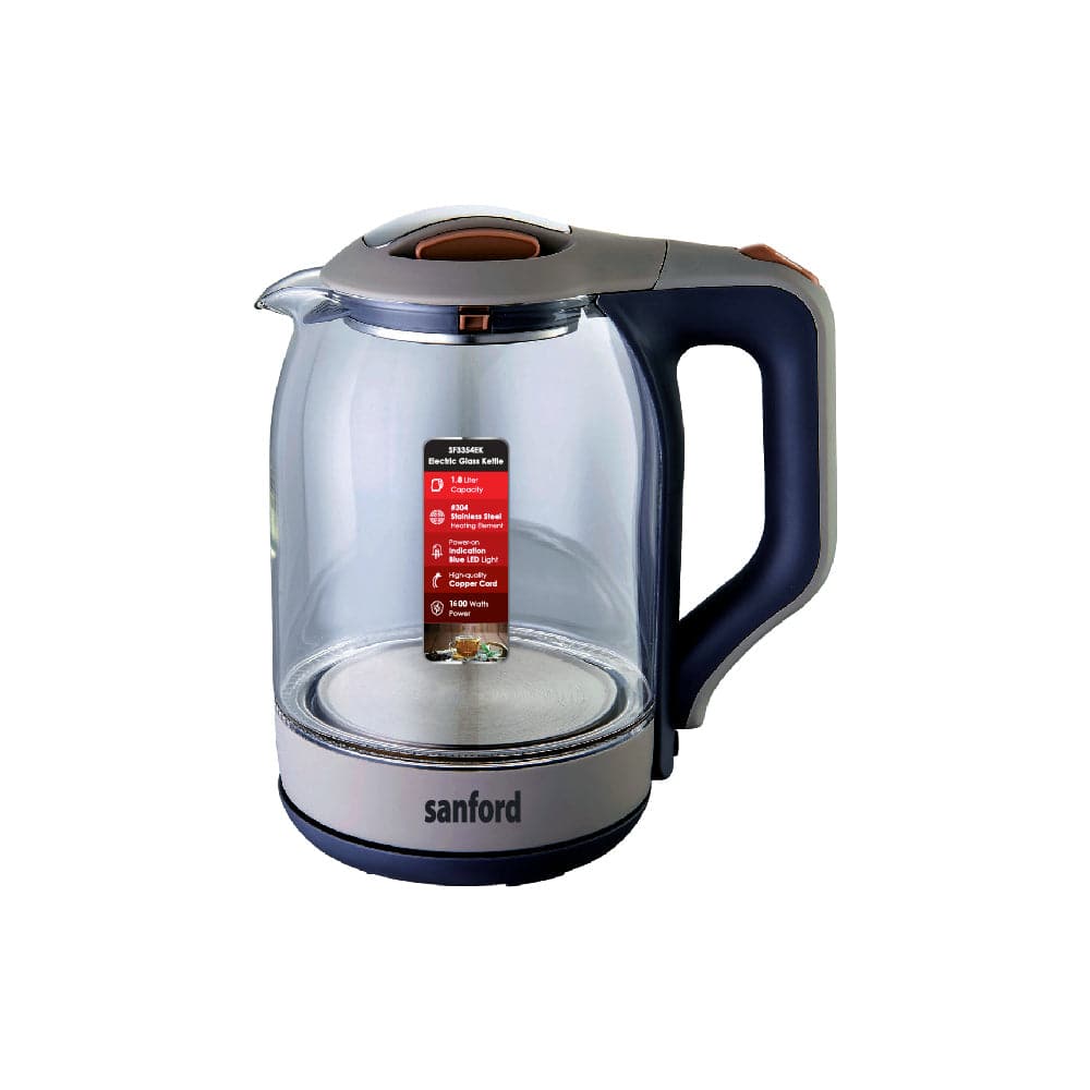 SF3354EK - 1.8L Glass Electric Kettle - SANFORD MIDDLE EAST DWC L.L.C