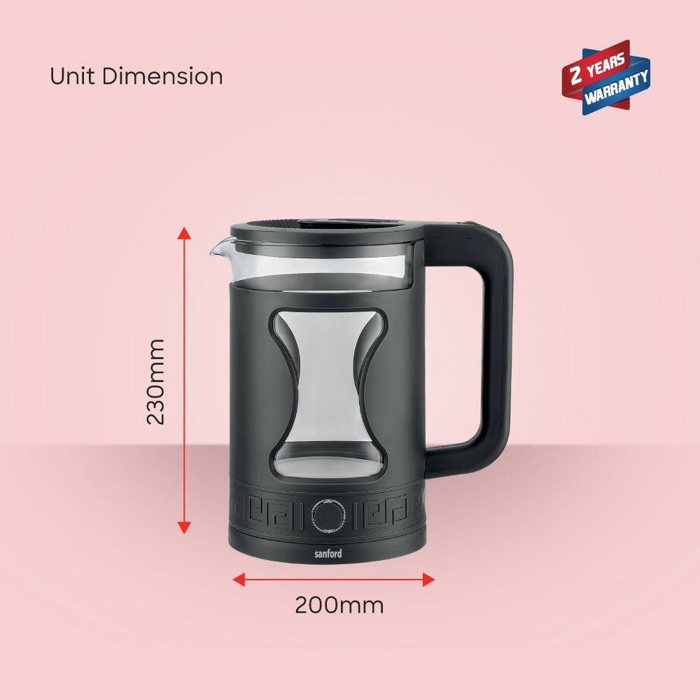 SF3359EK - 1.8L Glass Electric Kettle - SANFORD MIDDLE EAST DWC L.L.C