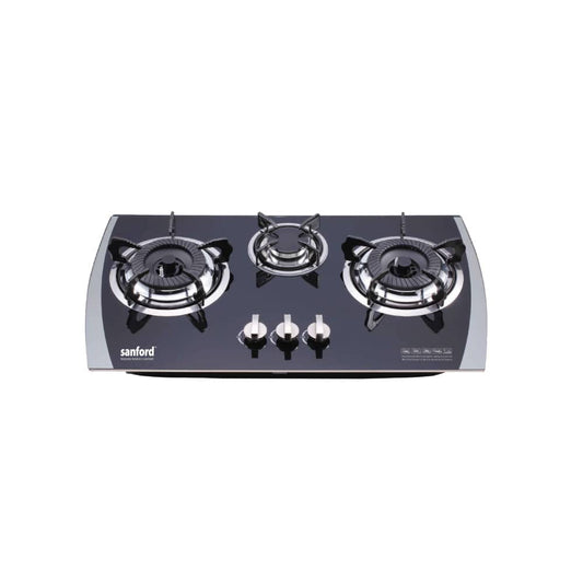 Sanford 3 Burner Glass Top Gas Hob | SF5404GC - SANFORD MIDDLE EAST DWC L.L.C