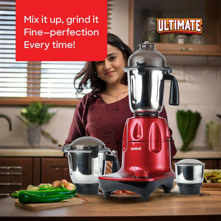 Sanford 3 in 1 Multifunctional Mixer Grinder With Power full 800 Motor |SF5911GM - B - SANFORD MIDDLE EAST DWC L.L.C