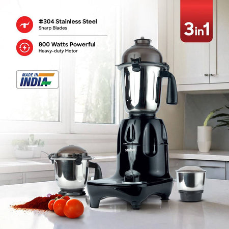 Sanford 3 in 1 Multifunctional Mixer Grinder With Power full 800 Motor |SF5911GM - B - SANFORD MIDDLE EAST DWC L.L.C