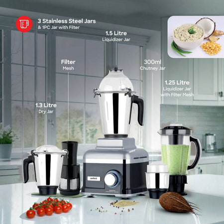 Sanford 5 in 1  Multifunctional  Mixer Grinder With Power full 1000W Motor | SF5913GM - SANFORD MIDDLE EAST DWC L.L.C