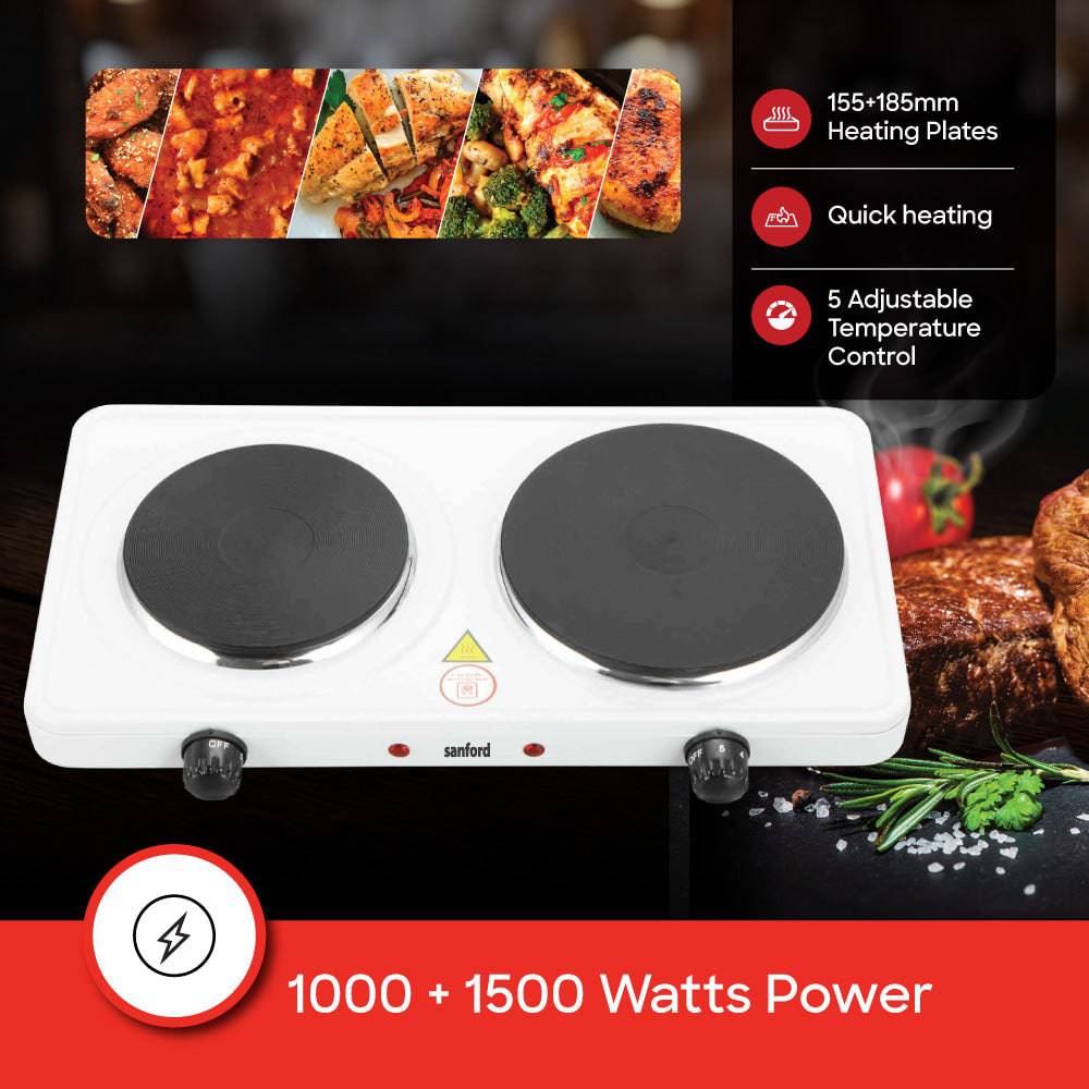 Sanford Dual Burner Electrical hot Plates | SF5012HPT - SANFORD MIDDLE EAST DWC L.L.C